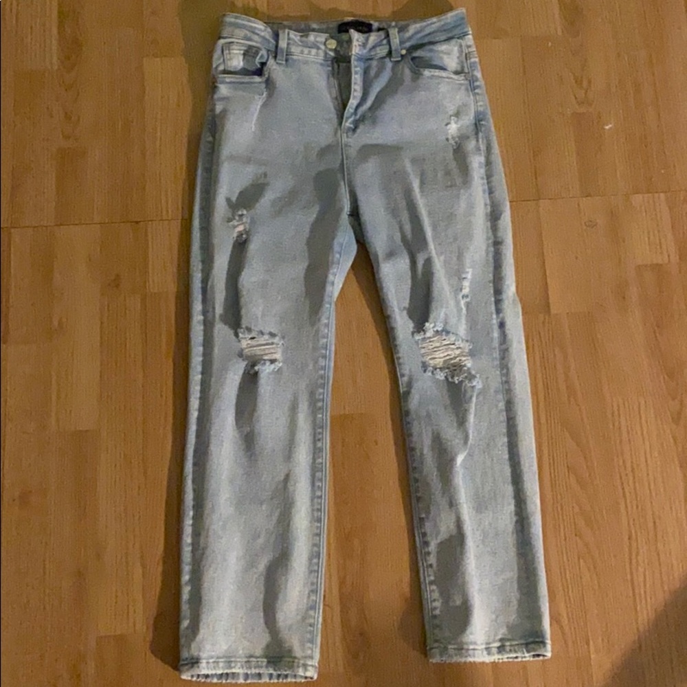 Kendall + Kylie ripped jeans